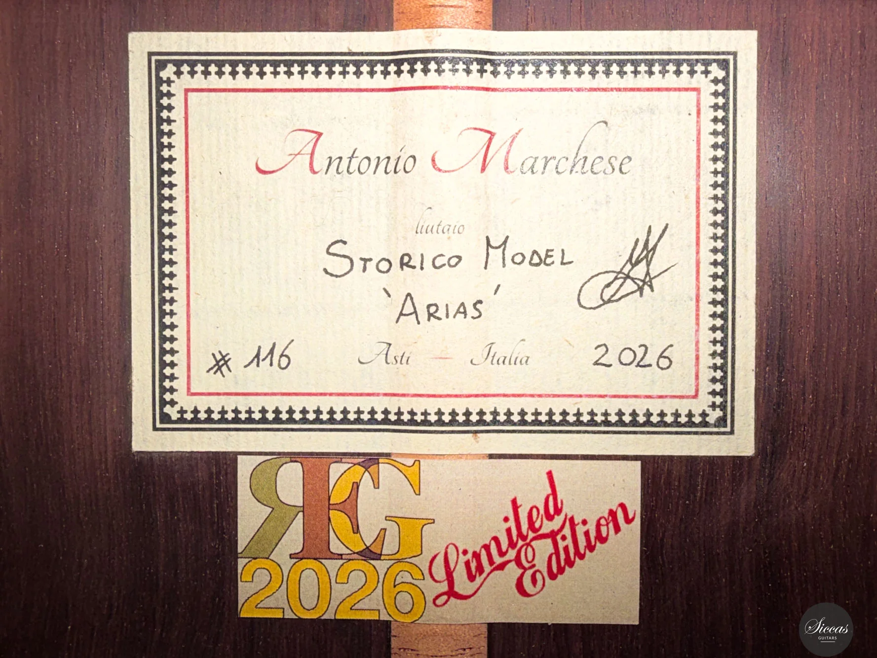 Antonio Marchese - 2026 Arias REG Limited Edition - Image 23