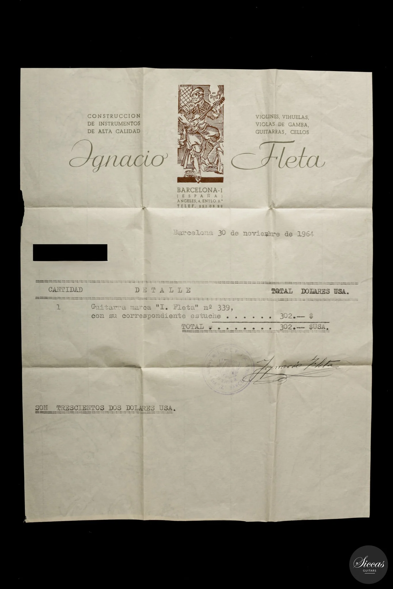 Ignacio Fleta - 1964 No. 339 - Image 35