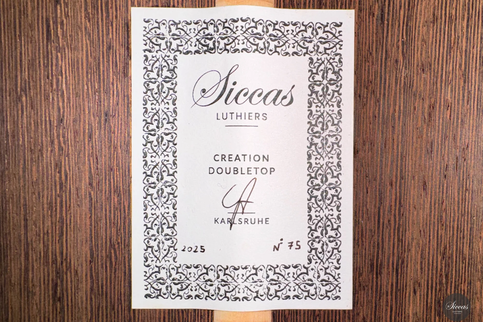 Siccas Luthiers - Creation Doubletop Triptych - Image 30